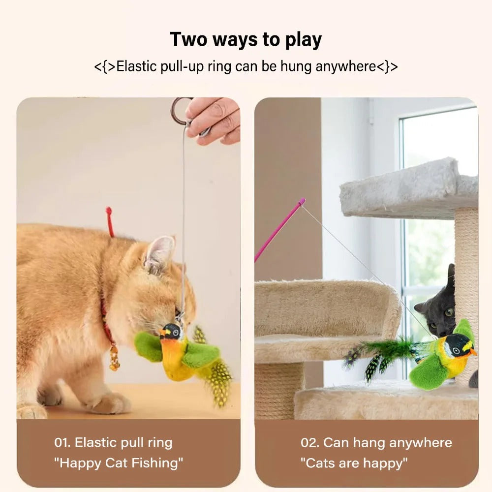 Interactive Plush Cat Toy