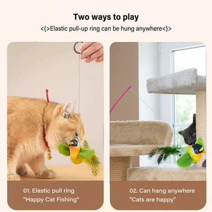 Interactive Plush Cat Toy